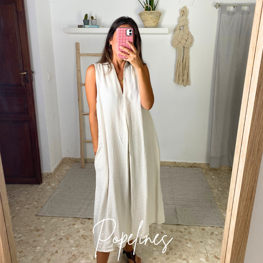 Vestido Isabel beige