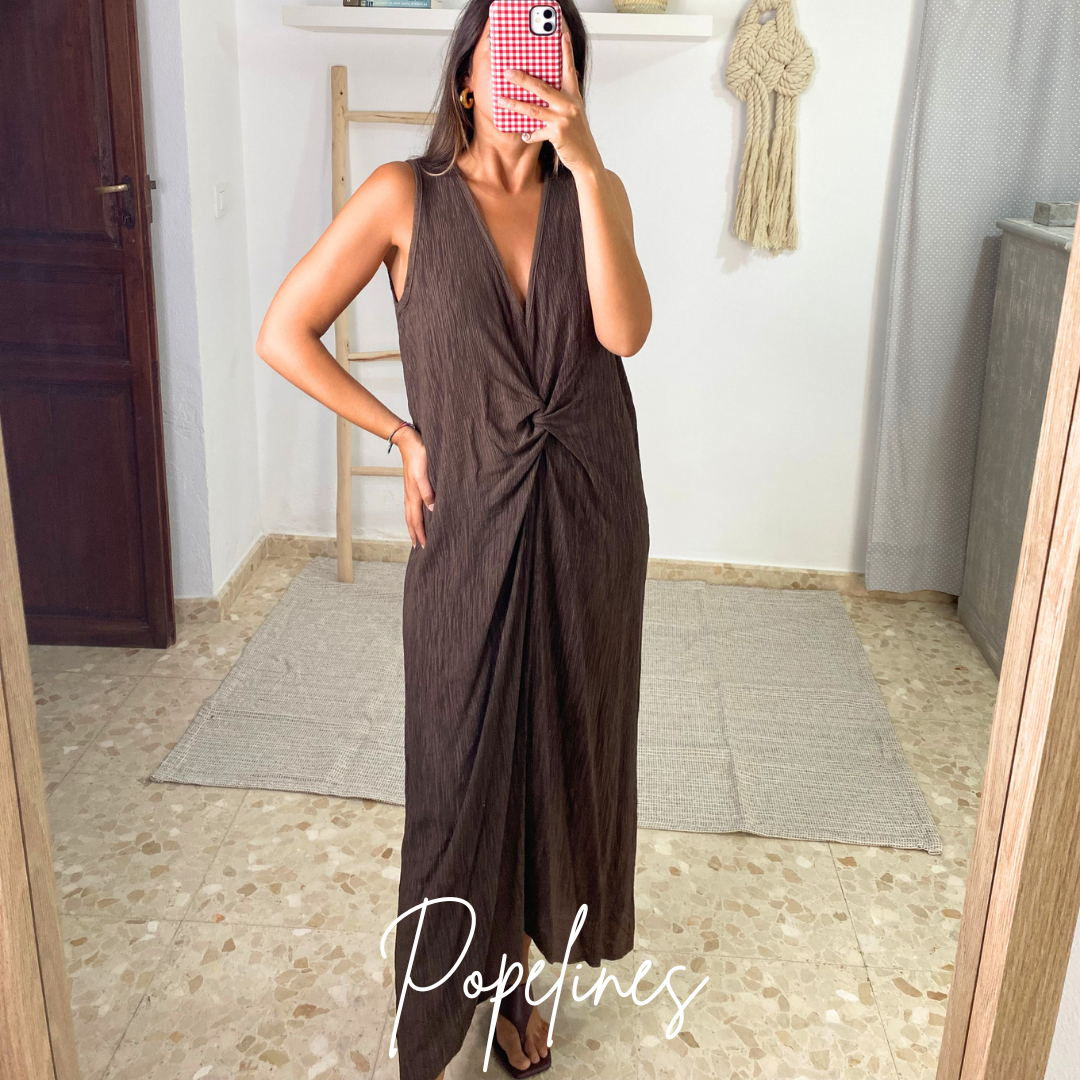 Vestido Silvia chocolate