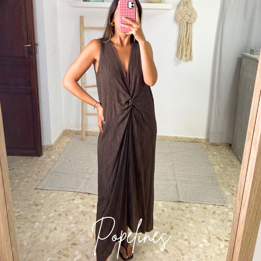 Vestido Silvia chocolate